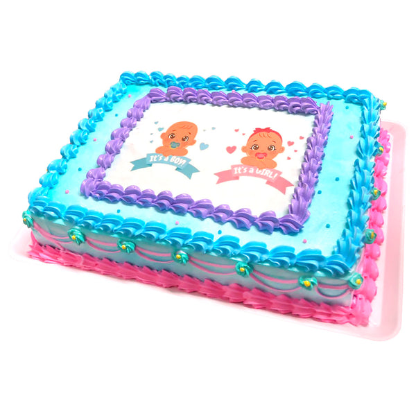 Pastel Niño y Niña (OBL-033) (O-RD)