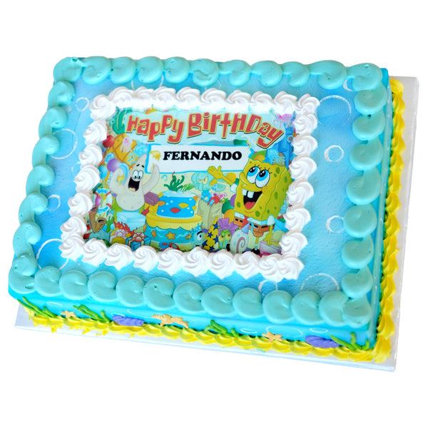 Pastel Bob Esponja (OBL-017) (O-RD)