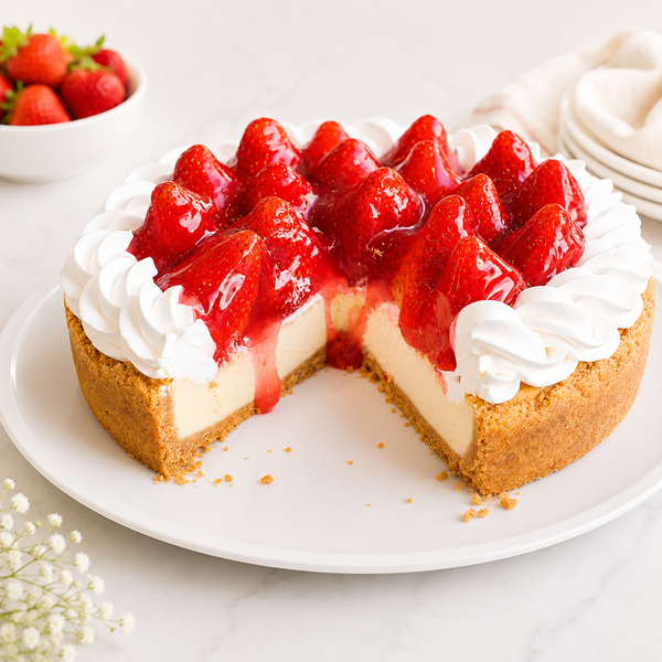 Pay de Queso con Fresas