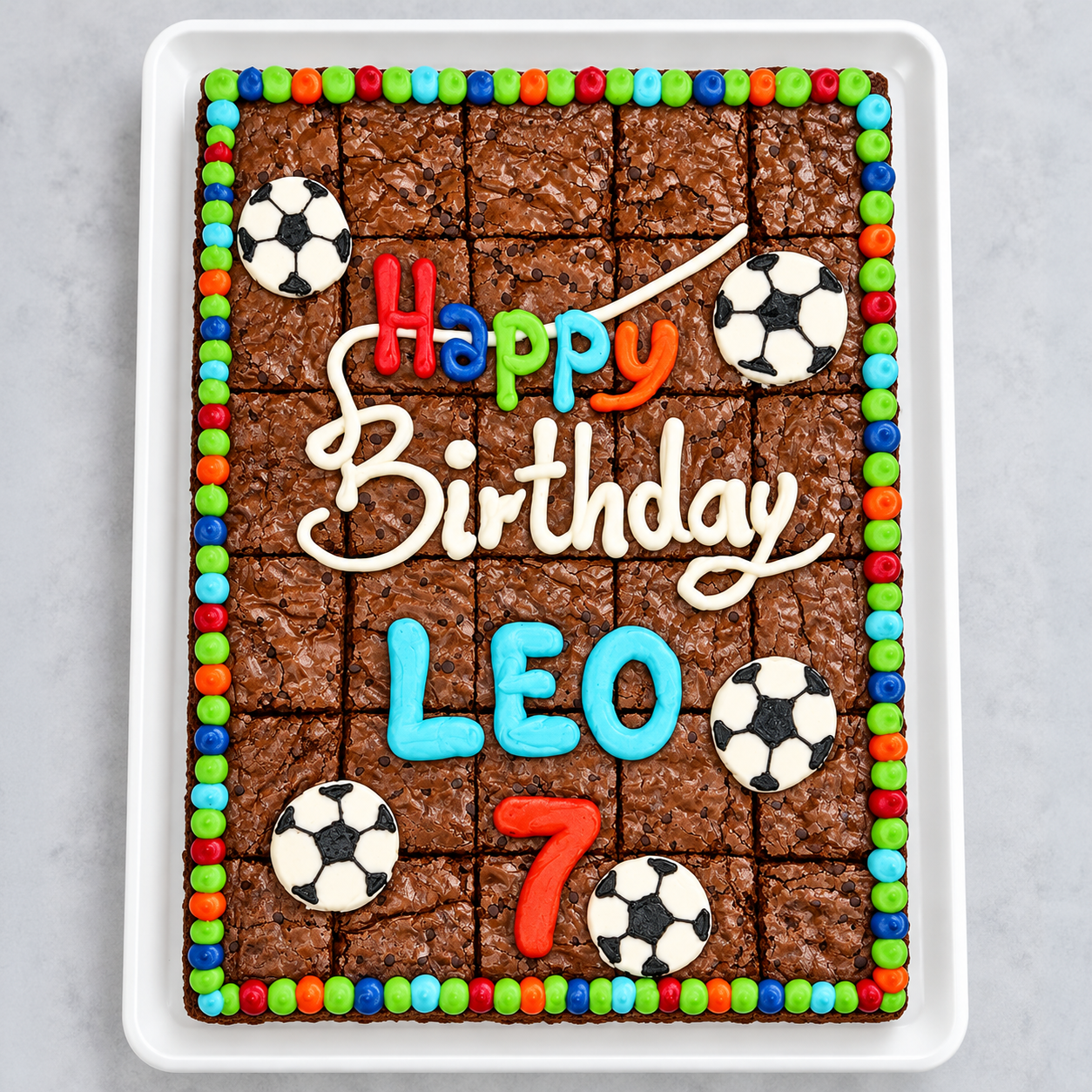 Brownie Birthday Futbol