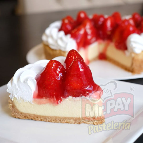 Pay de Queso con Fresas