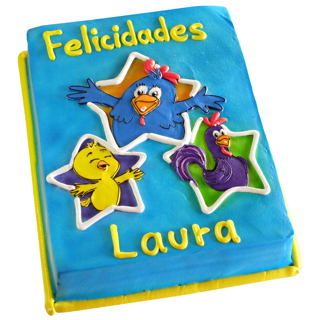 Pastel Gallina Pintadita y Amigos (A-D)
