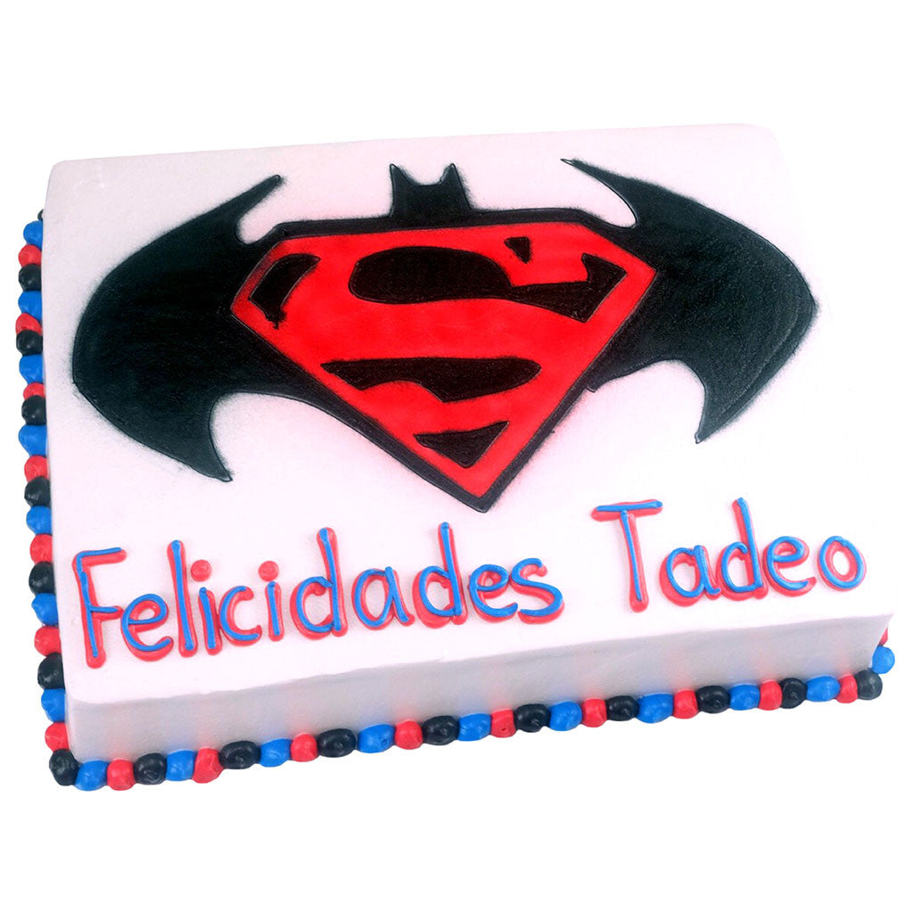 Pastel Batman v Superman Logo - Económico