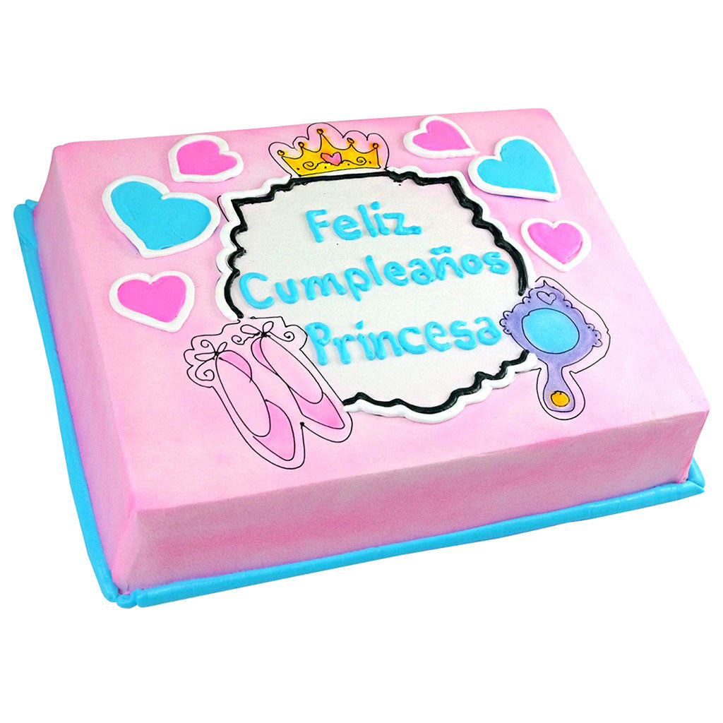 Pastel Cumpleaños Princesa - Económico