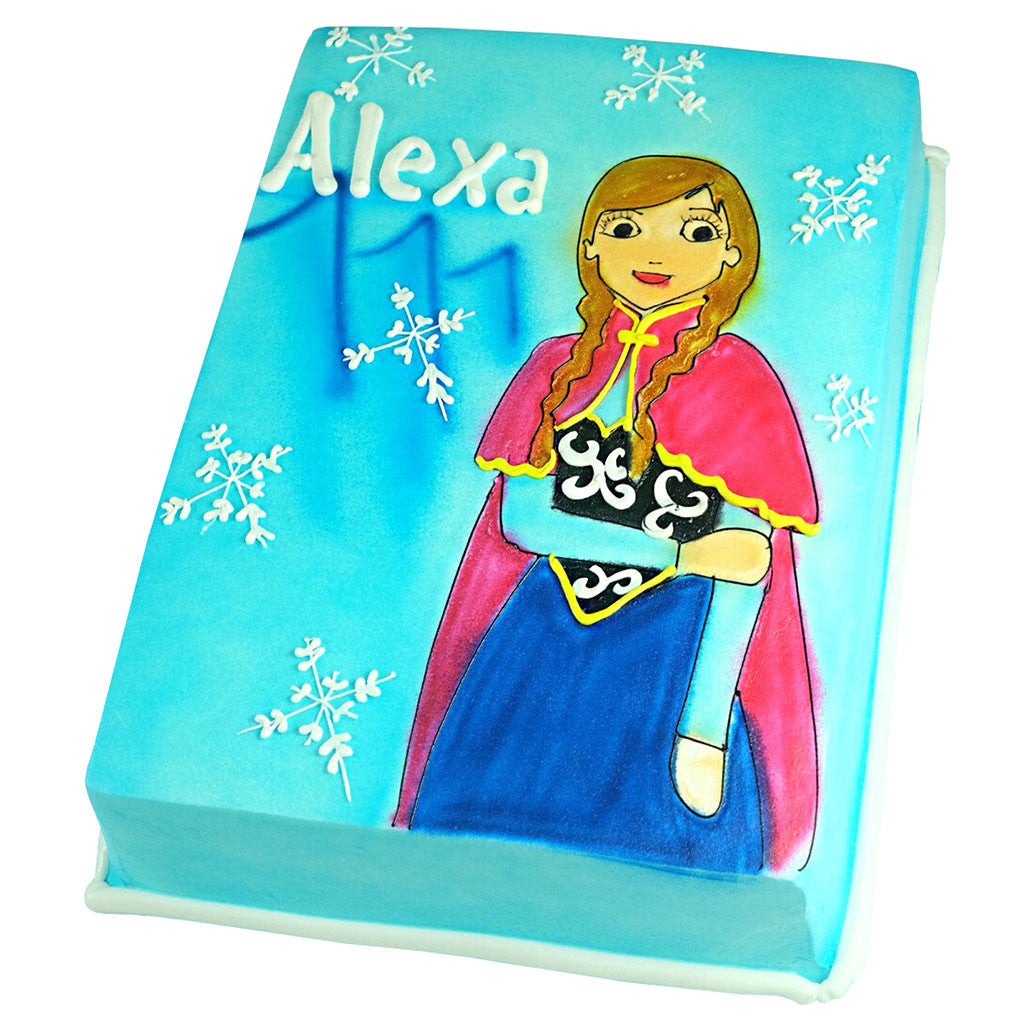 Pastel Frozen Ana - Económica