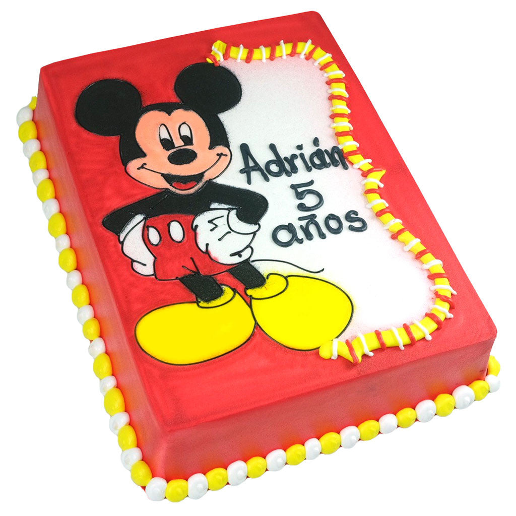 Pastel Mickey Mouse Rojo - Económico