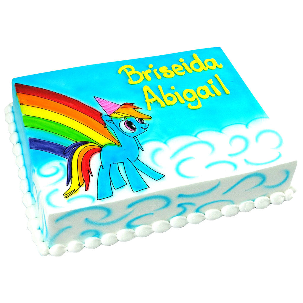 Pastel Pequeño Pony Rainbow - Económico