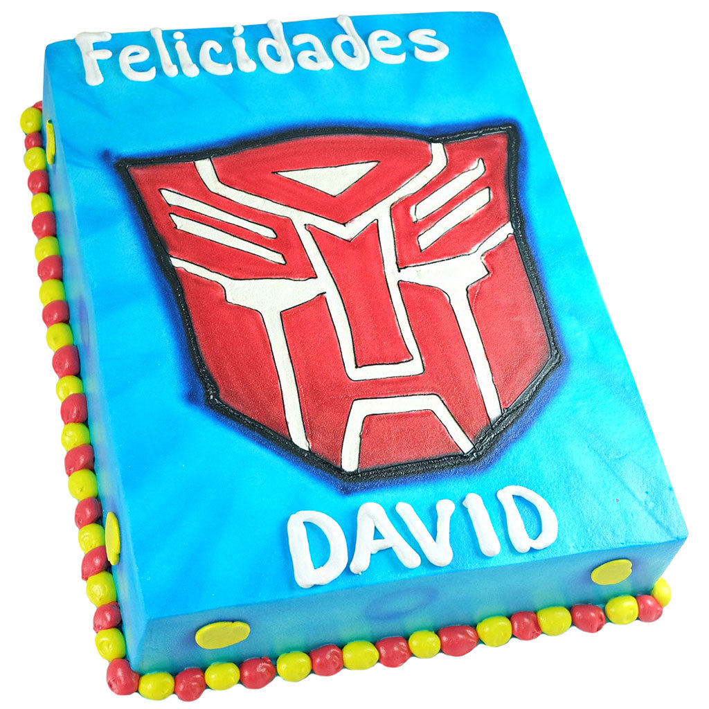 Pastel Transformers Logo - Económico