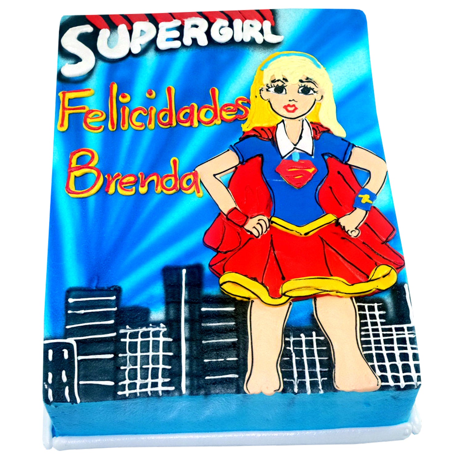Pastel Supergirl Ciudad (A-D)
