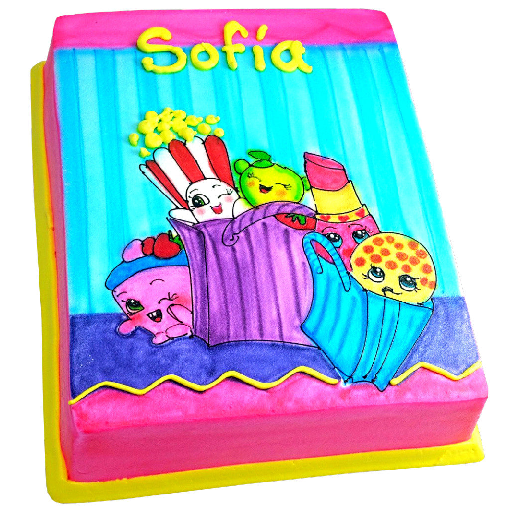 Pastel Shopkins Bags - Económico