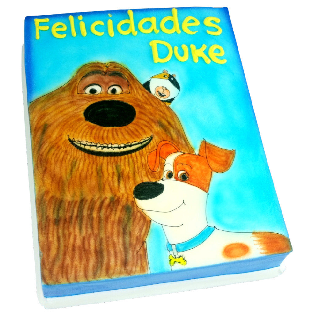Pastel Mascotas Max y Duke - Económico