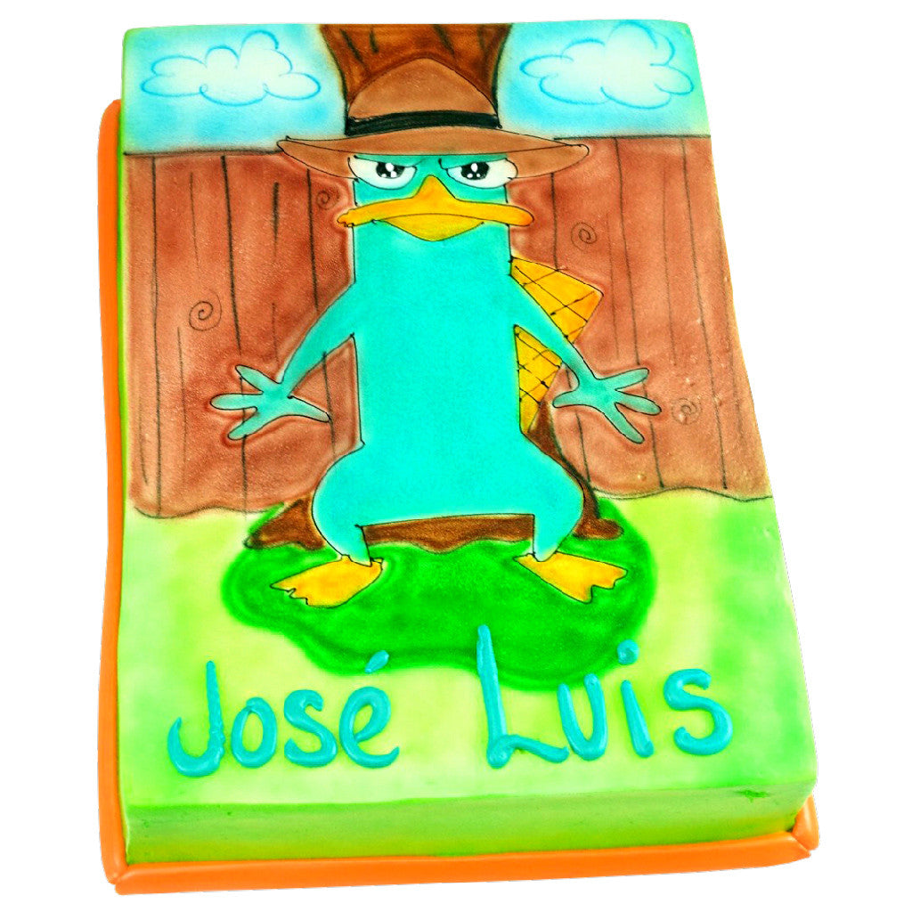 Pastel Perry El Ornitorrinco - Económico