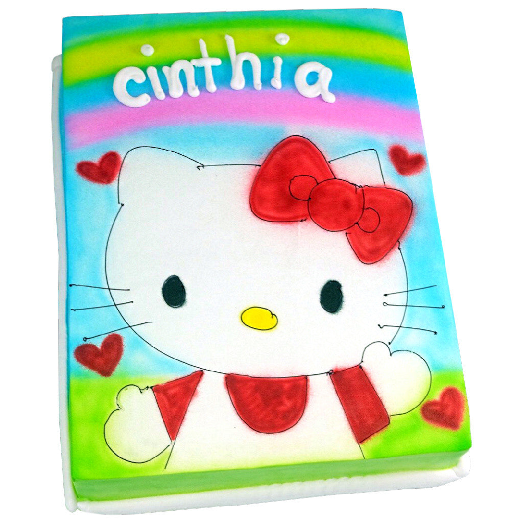 Pastel Hello Kitty Corazones - Económico