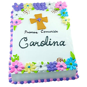 Pastel Comunión Flores (A-D)
