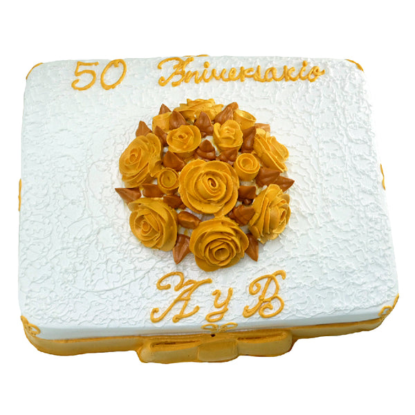 Pastel Flores 50 Aniversario