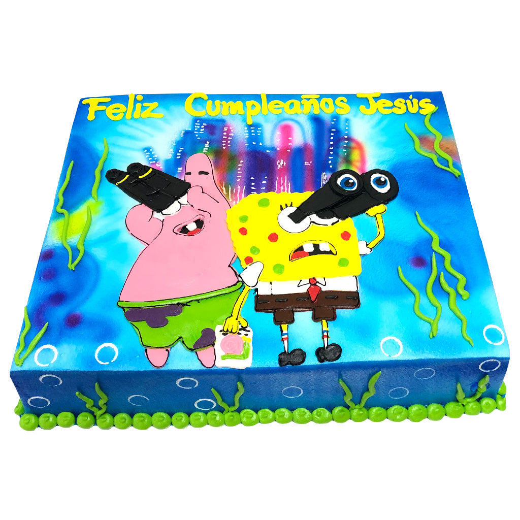 Pastel Bob Esponja Binoculares (A-D)