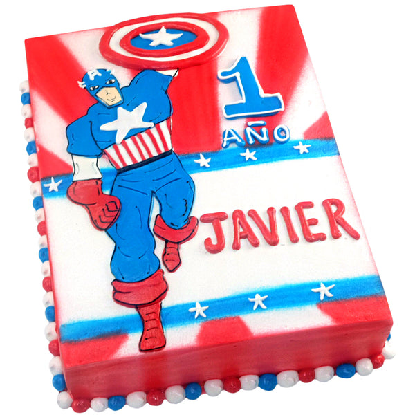 Pastel Capitán América Escudo (REC-016)