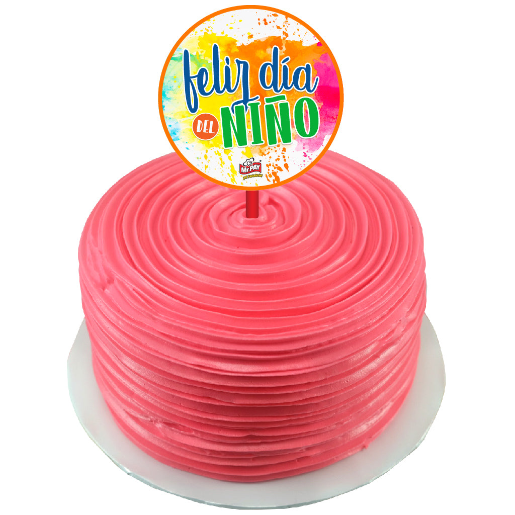 Pastel Disco Rosa