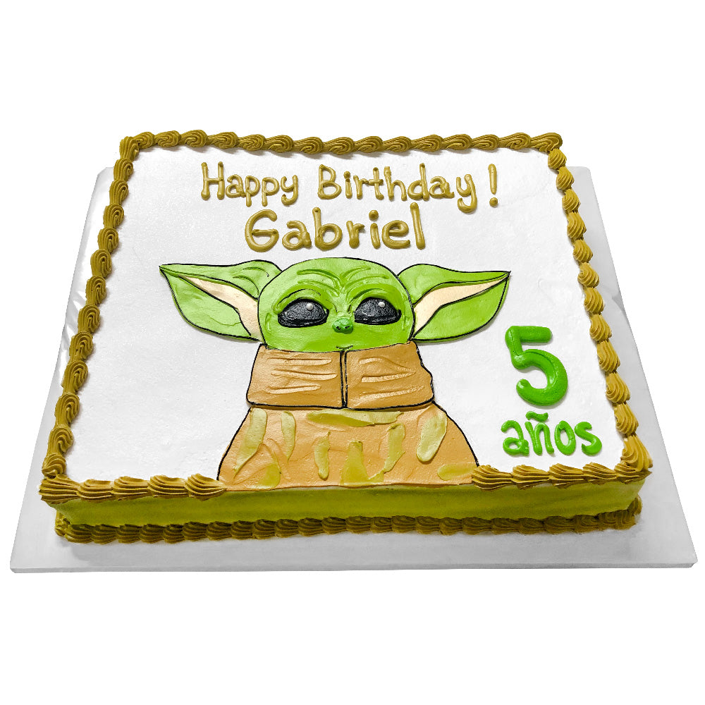 Pastel Baby Yoda Cumpleaños (BET-132) (A-D)