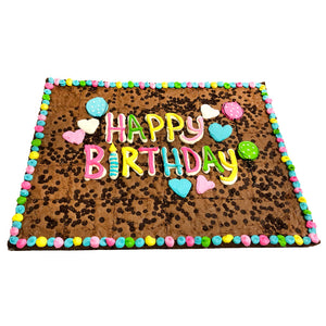 Brownie Cumpleaños Corazones