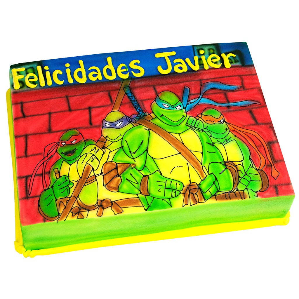Pastel Ninja Turtles - Económico