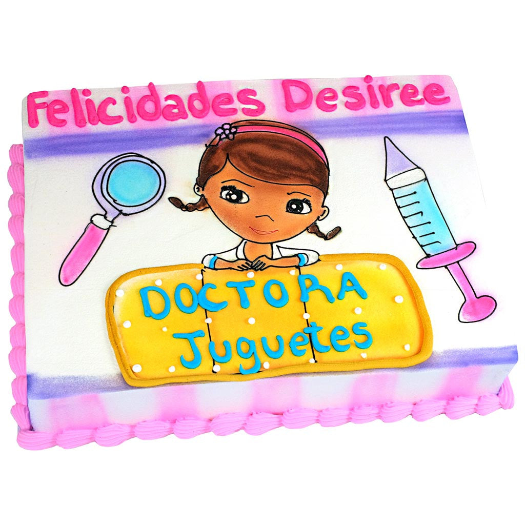 Pastel Doctora Juguetes - Económico