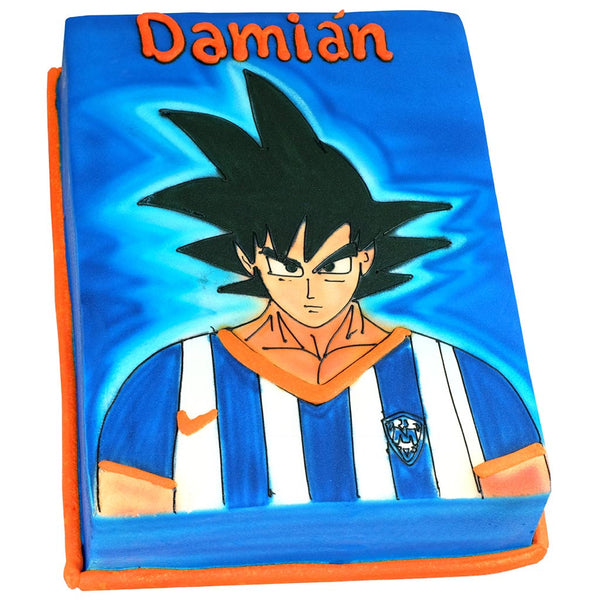 Pastel Goku Rayados - Económico