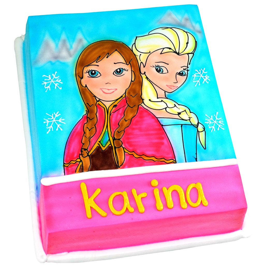 Pastel Frozen Ana y Elsa - Económico