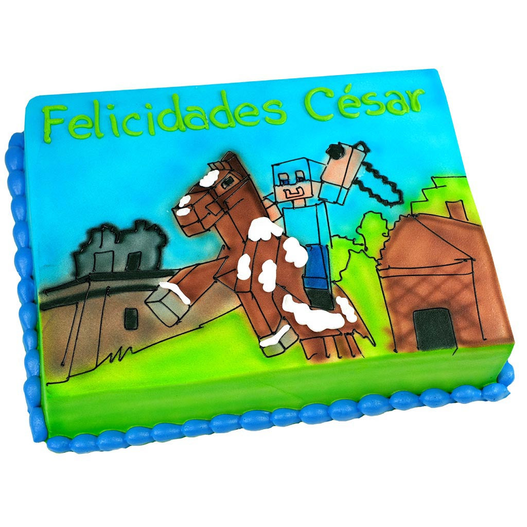 Pastel Minecraft - Económico