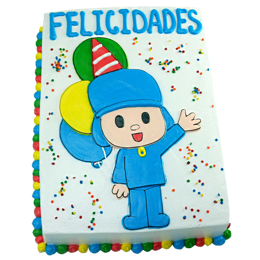 Pastel Pocoyó Felicidades (A-D)