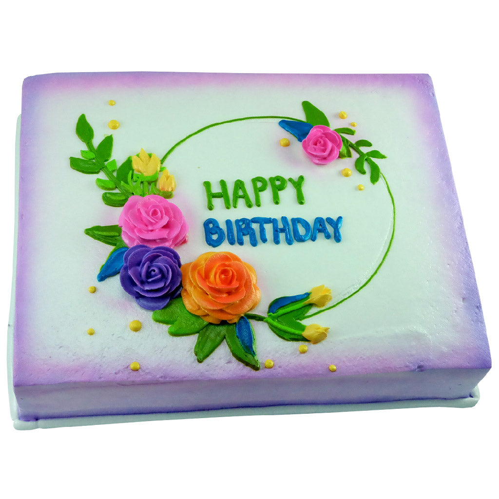 Pastel Happy Birthday Flores (A-RD)