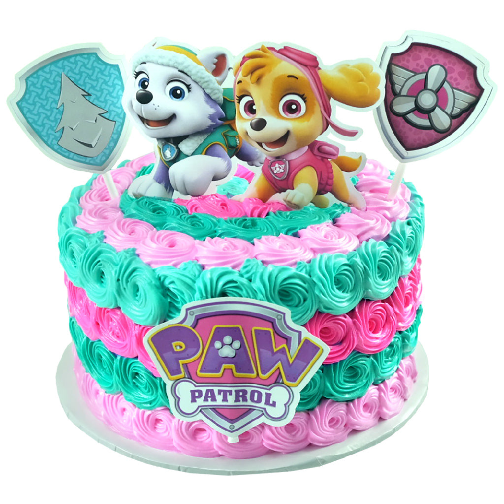 Decorado Redondo Paw Patrol Niñas (A-C)
